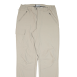 COLUMBIA Cargo Mens Trousers Beige Regular Straight W33 L35 Online now