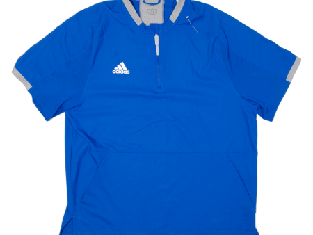 ADIDAS Baseball Mens Jersey Blue 1 4 Zip L For Discount