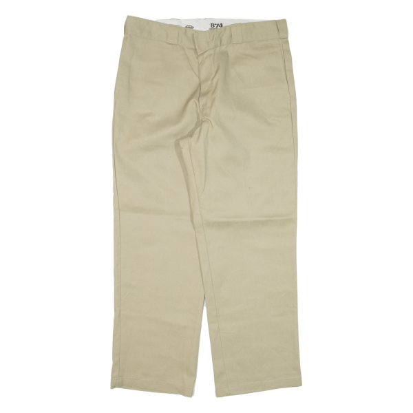 DICKIES 874 Workwear Mens Trousers Beige Regular Straight W36 L29 Online