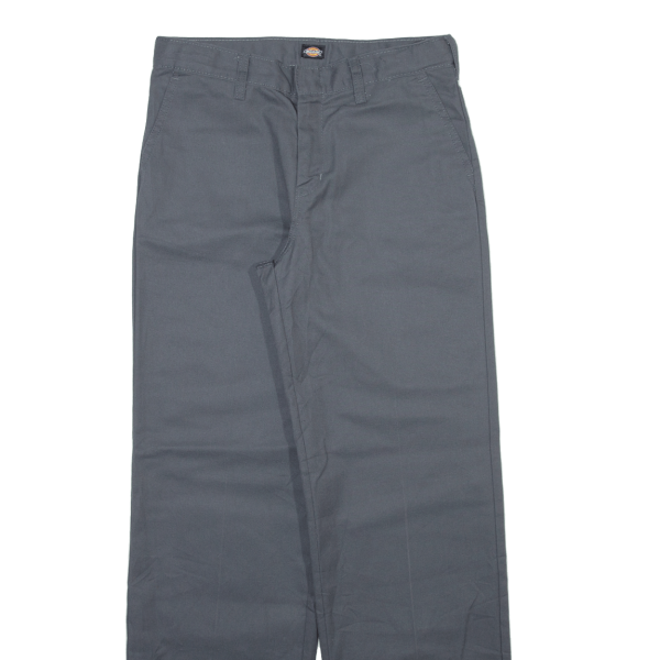 DICKIES Boys Trousers Grey Regular Straight W28 L30 Online