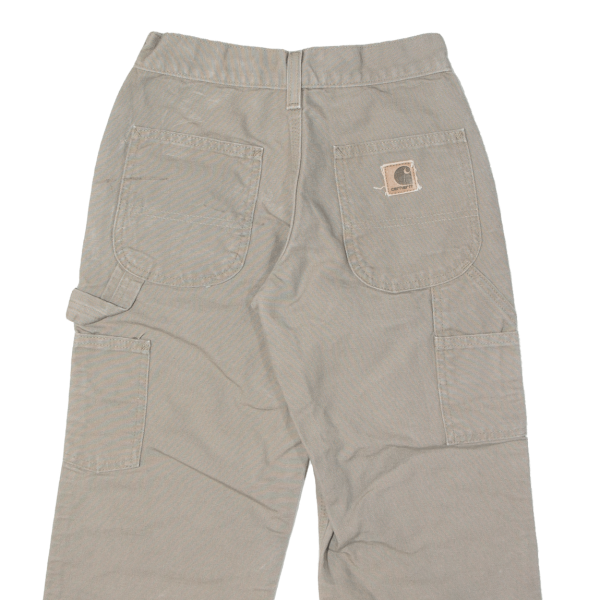 CARHARTT Boys Jeans Beige Regular Straight W24 L20 Supply