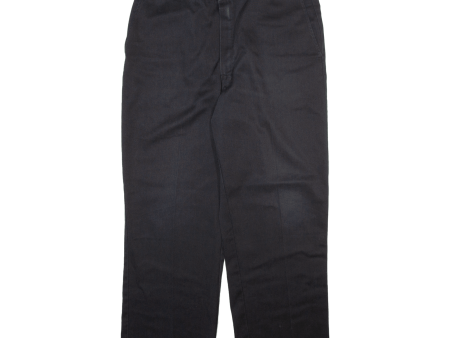 DICKIES Workwear Mens Trousers Black Relaxed Straight W36 L28 Discount