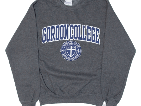 CHAMPION Gordon College Massachusetts Mens Sweatshirt Grey USA S Discount