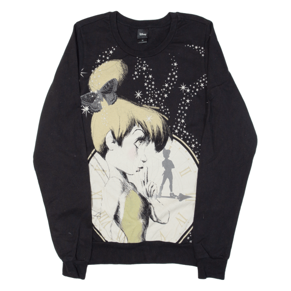 DISNEY Tinkerbell Peter Pan Mens Sweatshirt Black M on Sale