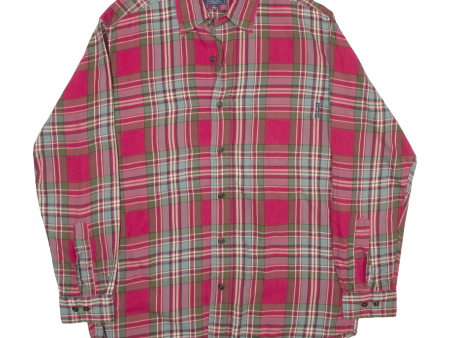 COLONIAL Womens Shirt Red Check Long Sleeve M Sale