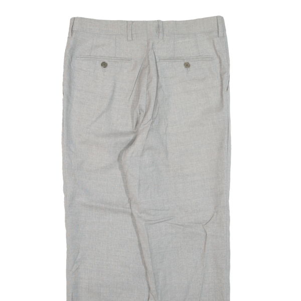 Womens Trousers Grey Regular Tapered Wool W29 L25 Online now