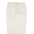 Cargo Womens Trousers Cream Regular Tapered W30 L27 Cheap