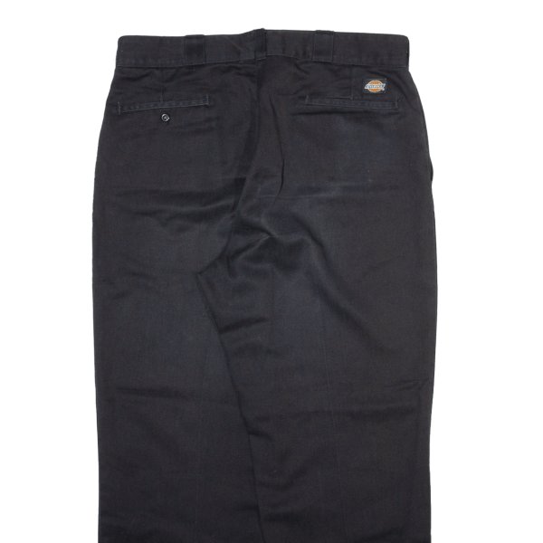 DICKIES Workwear Mens Trousers Black Relaxed Straight W36 L28 Discount