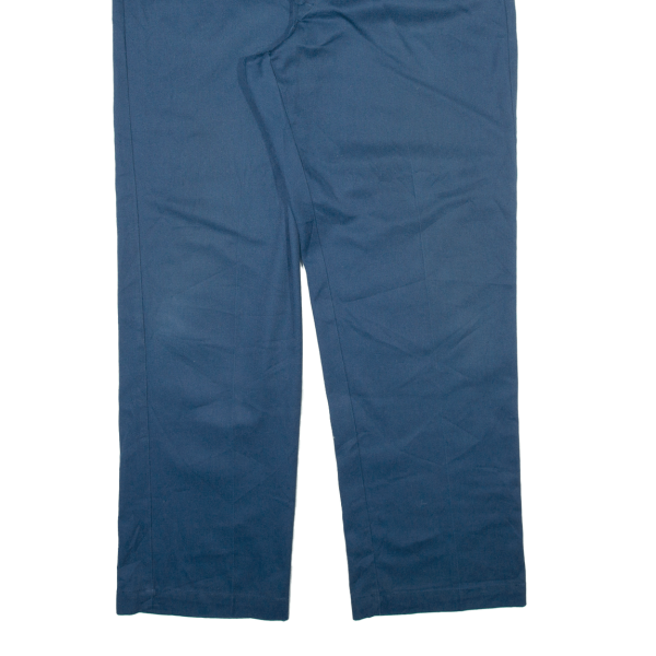 DICKIES Workwear Mens Trousers Blue Relaxed Straight W40 L32 Online Sale