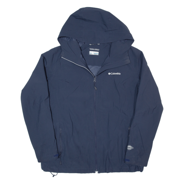 COLUMBIA Womens Shell Jacket Blue Hooded L Online now