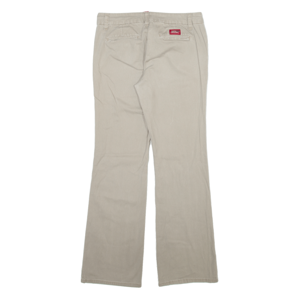 DICKIES Workwear Womens Trousers Beige Slim Bootcut W30 L29 Discount