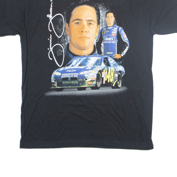 CHASE AUTHENTICS Jimmie Johnson Mens Biker T-Shirt Black USA L Online now