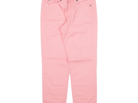 CALVIN KLEIN JEANS Crop Womens Trousers Pink Slim Skinny W28 L25 Hot on Sale