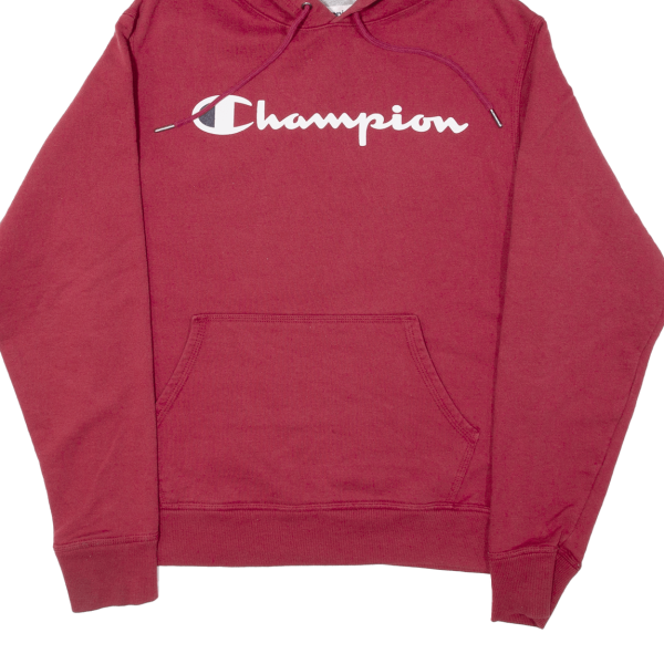 CHAMPION Mens Red Hoodie S Sale