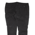 C&A Cargo Mens Trousers Black Regular Tapered W43 L31 Discount