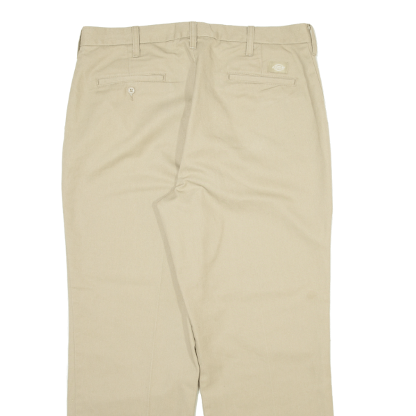 DICKIES Workwear Mens Trousers Beige Relaxed Straight W36 L28 Hot on Sale