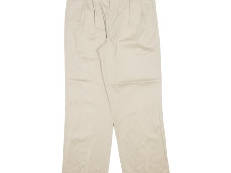 DOCKERS D2 Khaki Mens Trousers Beige Classic Straight W33 L30 For Discount