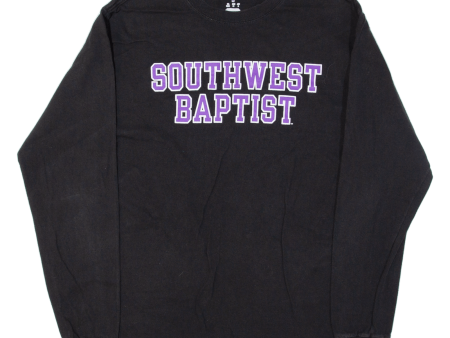 CHAMPION Southwest Baptist Mens T-Shirt Black Long Sleeve USA M Online Sale