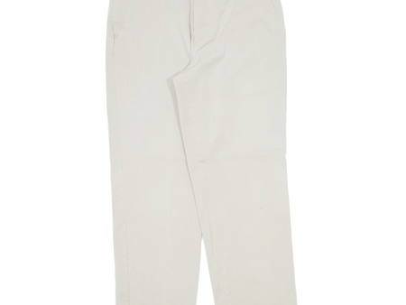 DOCKERS Khaki Mens Trousers Cream Regular Straight W36 L29 For Cheap