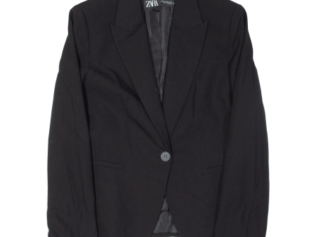 ZARA Womens Blazer Jacket Black S Sale