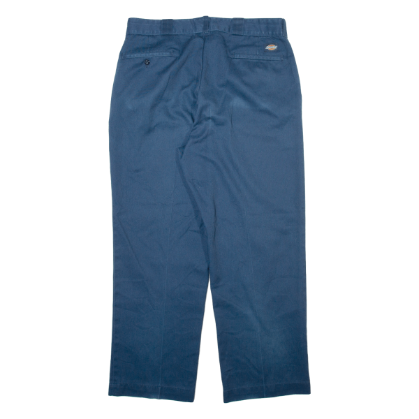 DICKIES Workwear Mens Trousers Blue Regular Straight W36 L28 Online Hot Sale