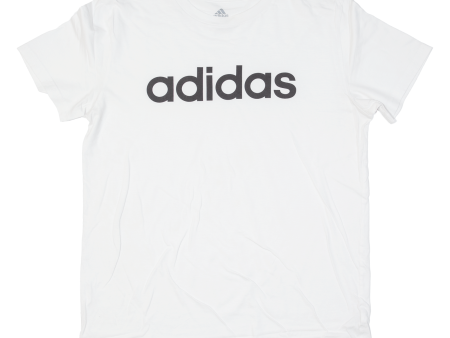 ADIDAS Boys T-Shirt White XL For Cheap