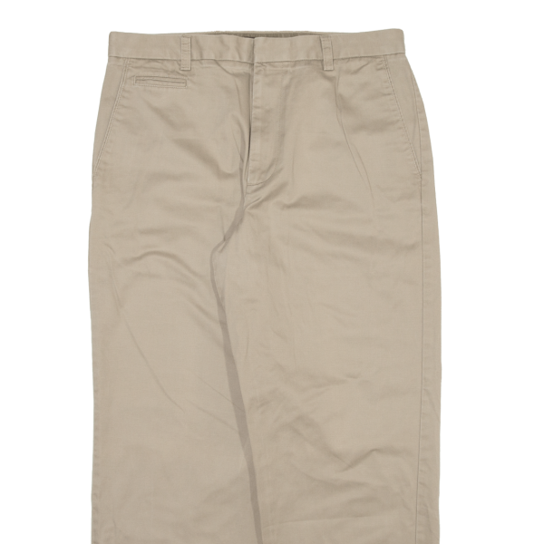 DOCKERS Chino Mens Trousers Beige Relaxed Straight W34 L29 Sale