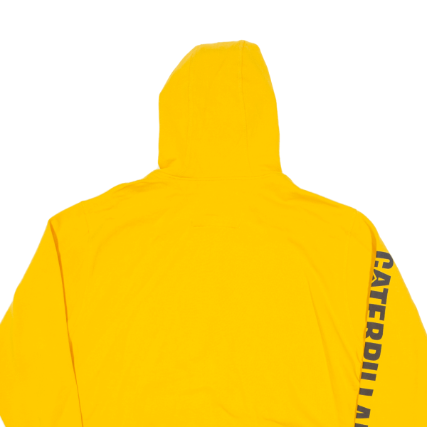 CAT Hoodie Yellow Full Zip Mens XL on Sale