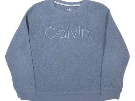 CALVIN KLEIN Mens Fleece Grey L For Sale