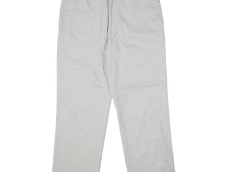 DOCKERS D2 Khaki Mens Trousers Grey Regular Straight W34 L28 Online Hot Sale