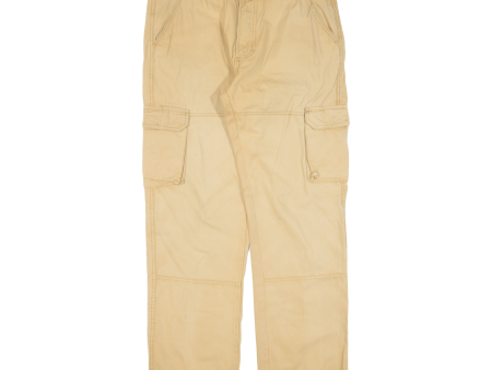 ATLAS Cargo Mens Trousers Beige Regular Straight W34 L31 For Sale