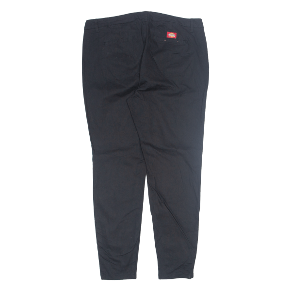 DICKIES Workwear Womens Trousers Black Slim Tapered W38 L31 Hot on Sale