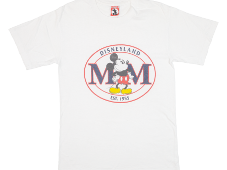 DISNEY Mickey Mouse Womens T-Shirt White USA M Fashion