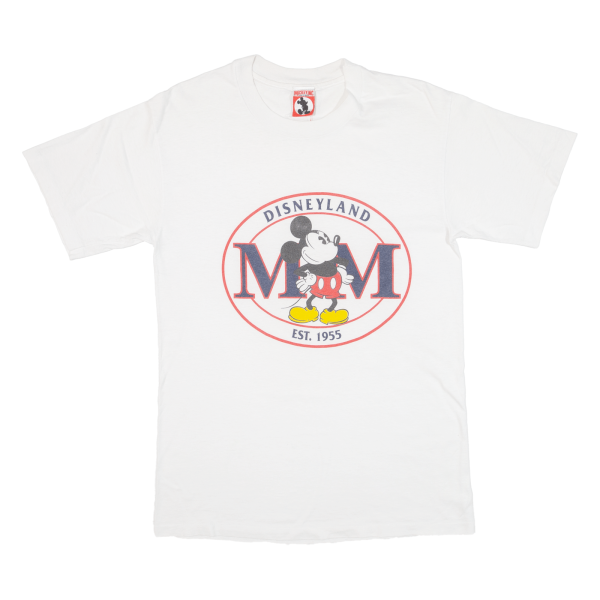 DISNEY Mickey Mouse Womens T-Shirt White USA M Fashion