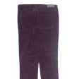 CALVIN KLEIN JEANS Womens Corduroy Trousers Purple Slim Skinny W30 L30 Sale