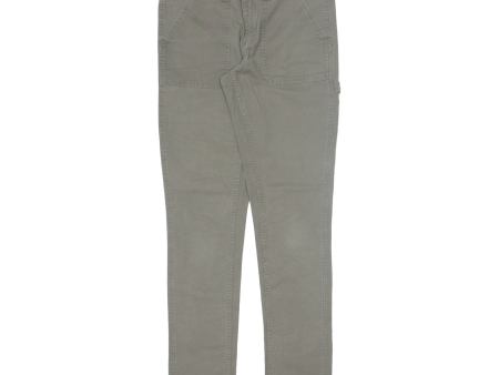 DICKIES Workwear Womens Trousers Grey Slim Skinny W30 L32 Supply