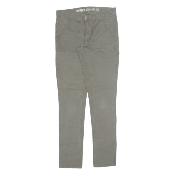 DICKIES Workwear Womens Trousers Grey Slim Skinny W30 L32 Supply