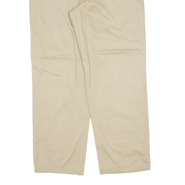 DOCKERS D3 Khaki Mens Trousers Beige Regular Straight W34 L30 For Sale