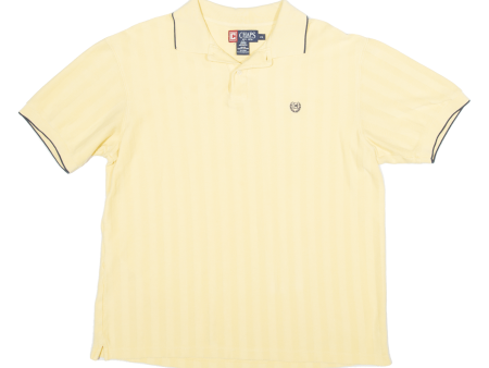 CHAPS Mens Polo Shirt Yellow L Supply