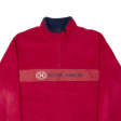 NAUTICA Mens Fleece Red 1 4 Zip 2XL Sale