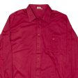 KANDAHAR CLUB Mens Plain Shirt Red 90s Long Sleeve L Online now