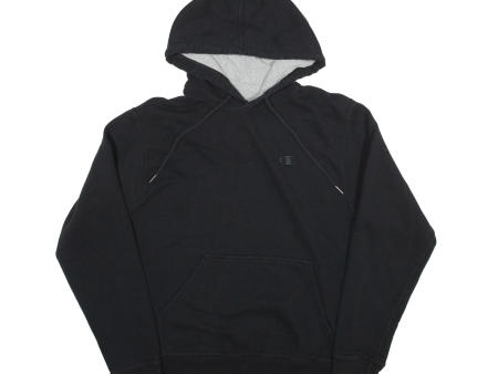 CHAMPION Hoodie Black Pullover Mens S Cheap