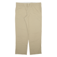 DICKIES Workwear Mens Trousers Beige Slim Straight W40 L32 Sale