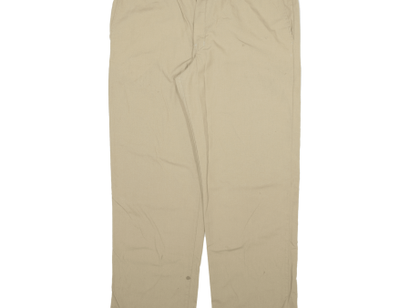 DICKIES Workwear Mens Trousers Beige Slim Straight W40 L32 Sale