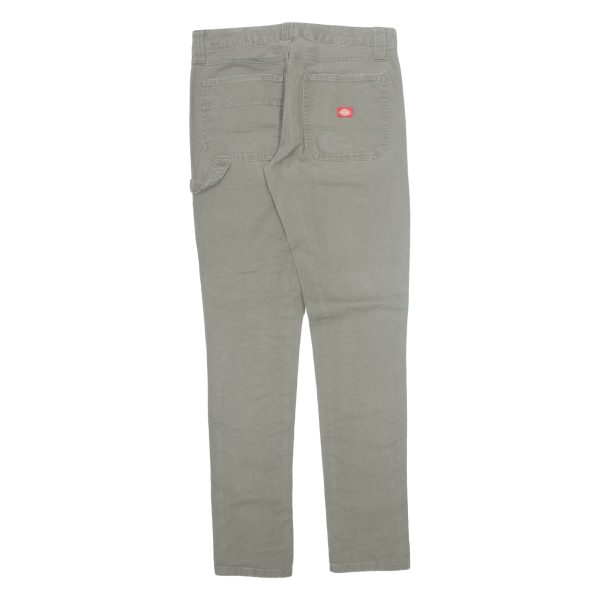 DICKIES Workwear Womens Trousers Grey Slim Skinny W30 L32 Supply