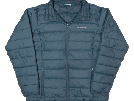 COLUMBIA Lightweight Womens Puffer Jacket Blue L Online Sale