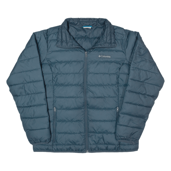 COLUMBIA Lightweight Womens Puffer Jacket Blue L Online Sale