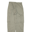 Cargo Womens Trousers Green Regular Tapered W27 L29 on Sale