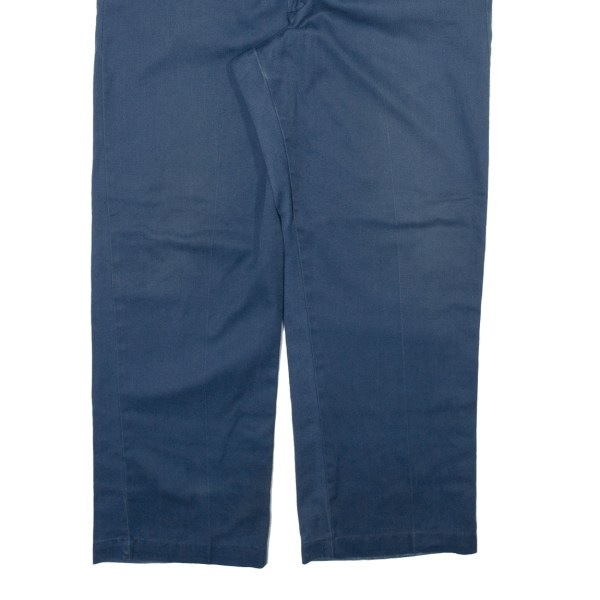 DICKIES Workwear Mens Trousers Blue Relaxed Straight W36 L28 on Sale