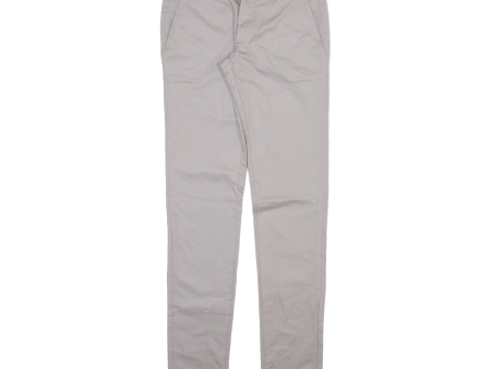 DICKIES Twill Pant Womens Trousers Grey Slim Skinny W27 L31 Hot on Sale